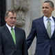 Rep. John Boehner (R-Ohio) with President Obama (Saul Loeb/AFP)